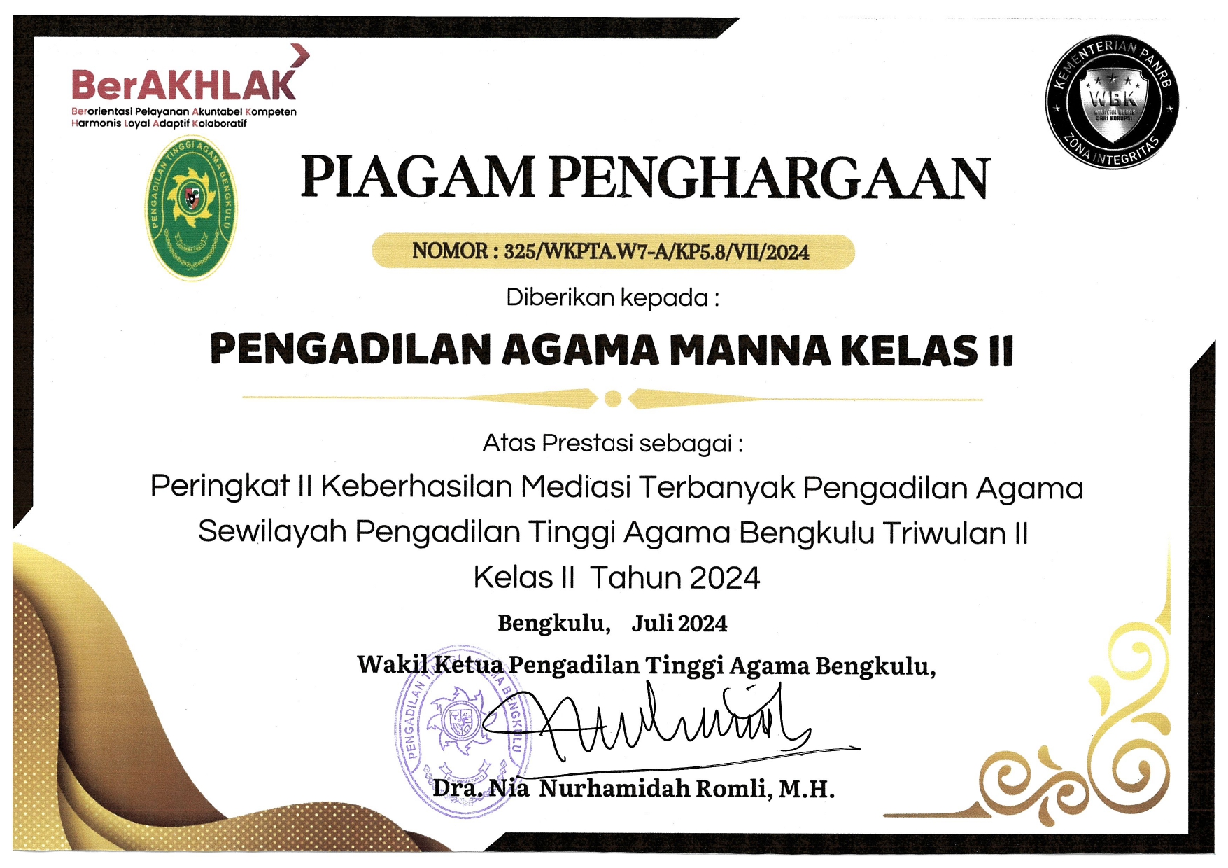 Peringkat 2 Mediasi