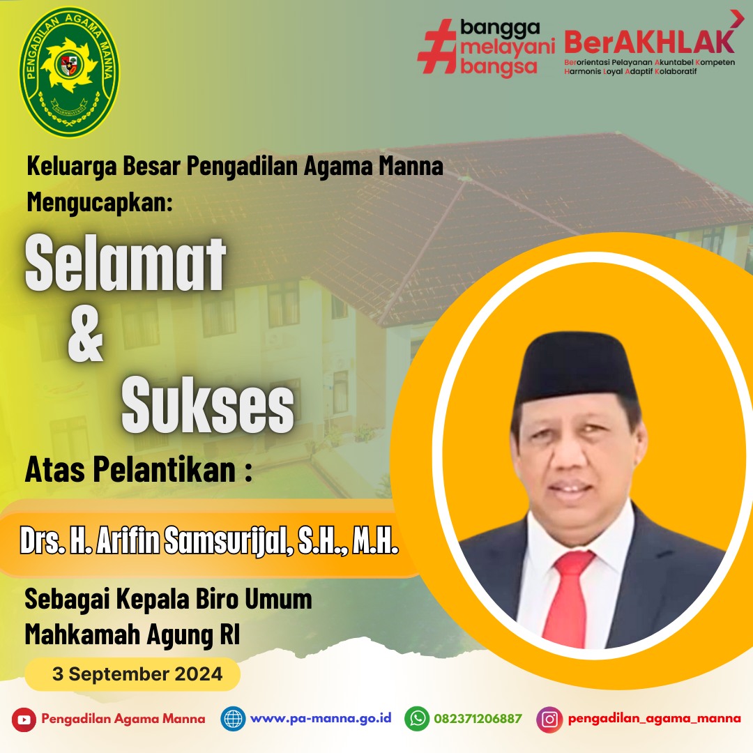 SELAMAT PAK ARIFIN