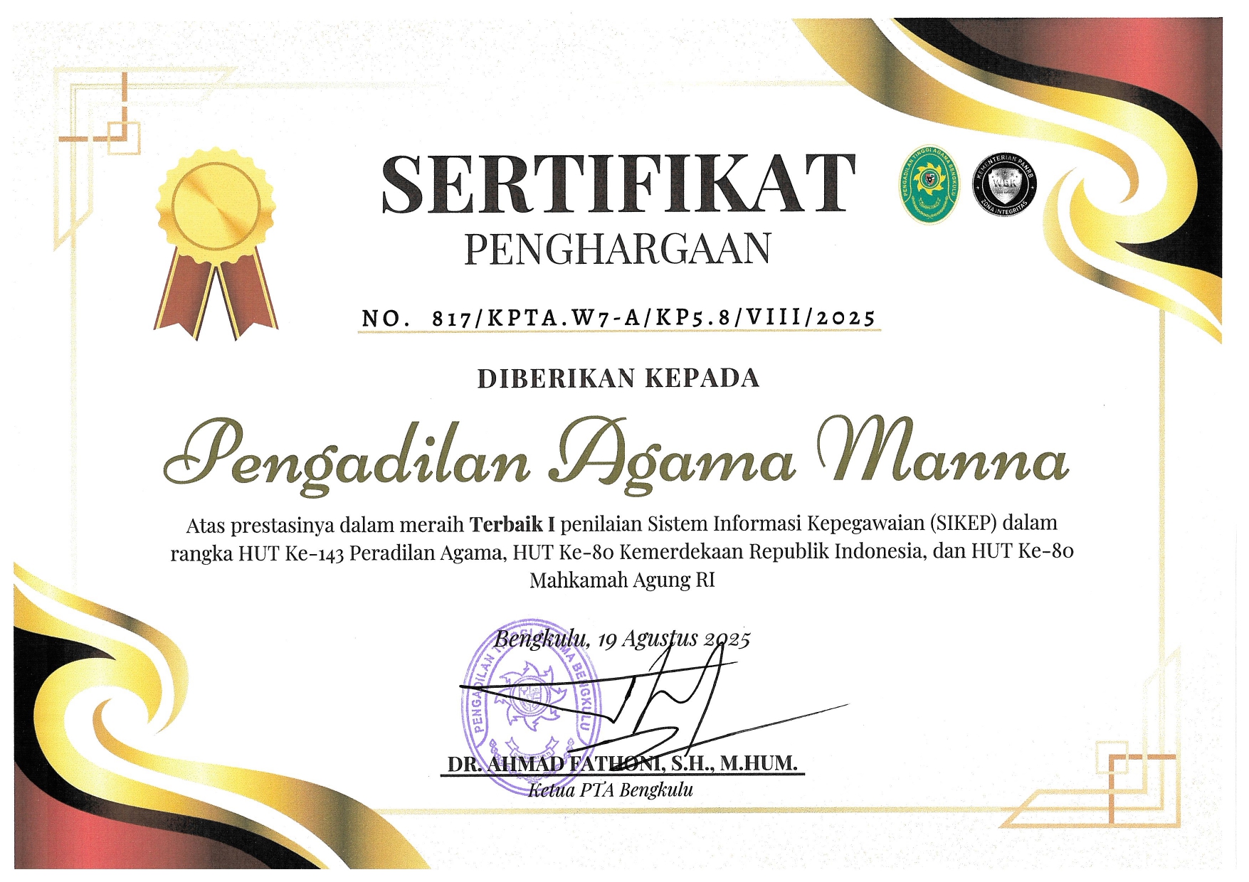 Juara I SIKEP